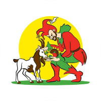 fool with a goat